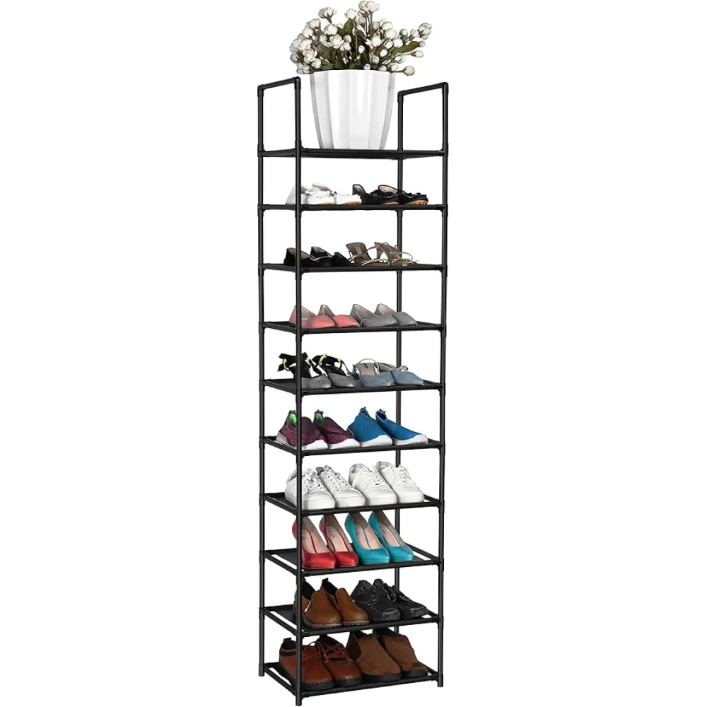 FIDUCIAL HOME 10 Tiers Shoe Rack 20-25 Pairs Sturdy Shoe Shelf