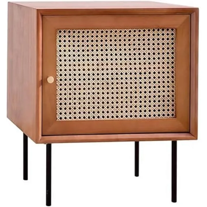 Wooden Side Table End Table, Minimalist Home Decor Bedside Cabinet Storage Table Modern Nightstand for Bedroom (Color : B, Size : Left)