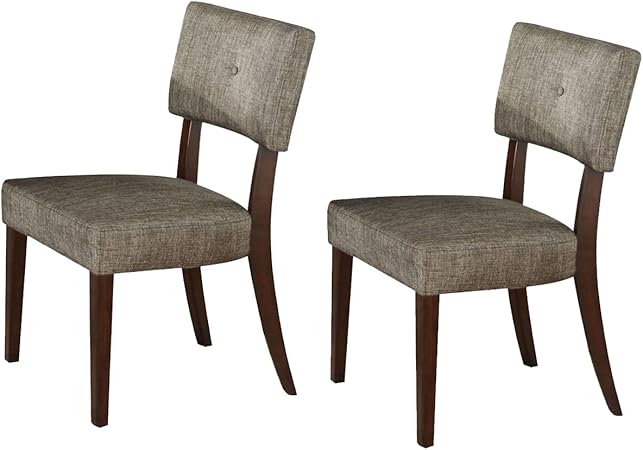 simple relax SR0216252 Dining Chair, Gray and Espresso