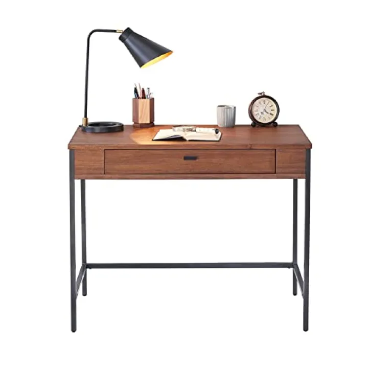 Audrey Living 38 Inch Computer Writing Study Desk Table Wooden Modern Simple with 1 Drawer Storage for Home Office