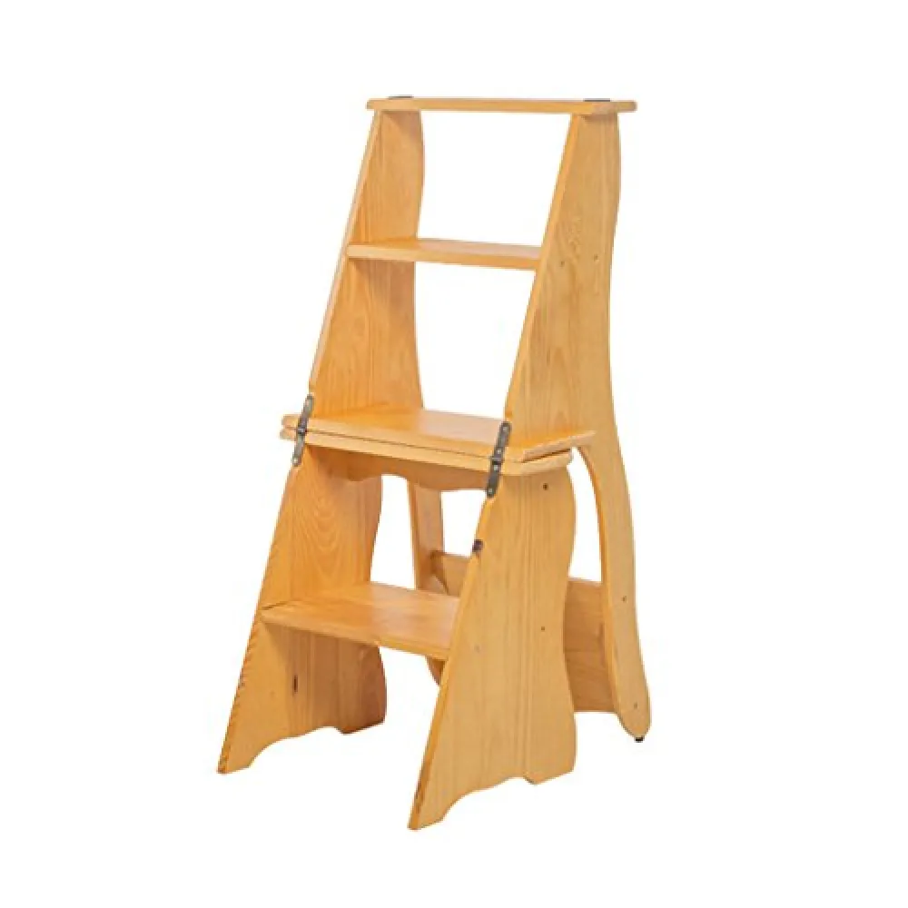 LUNEZY Sedia con Scale Pieghevole a 4 gradini Scaletta rampicante Multifunzione/portafiori/Rack, Portatile (Colore : A)