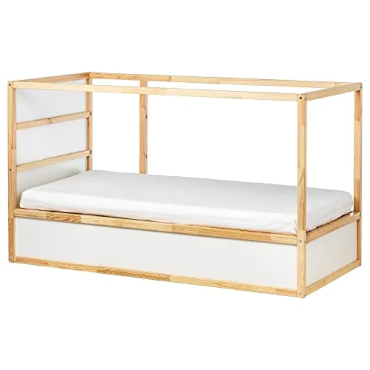 IKEA KURA Reversible Bed, 90x200 cm, White/Pine