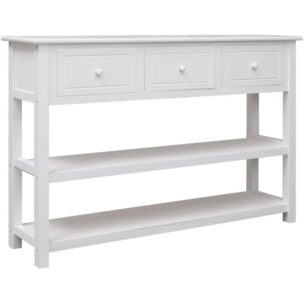 Sideboard White 45.3"x11.8"x29.9" Wood 14.35kg/31.57ib Buffets & Sideboards