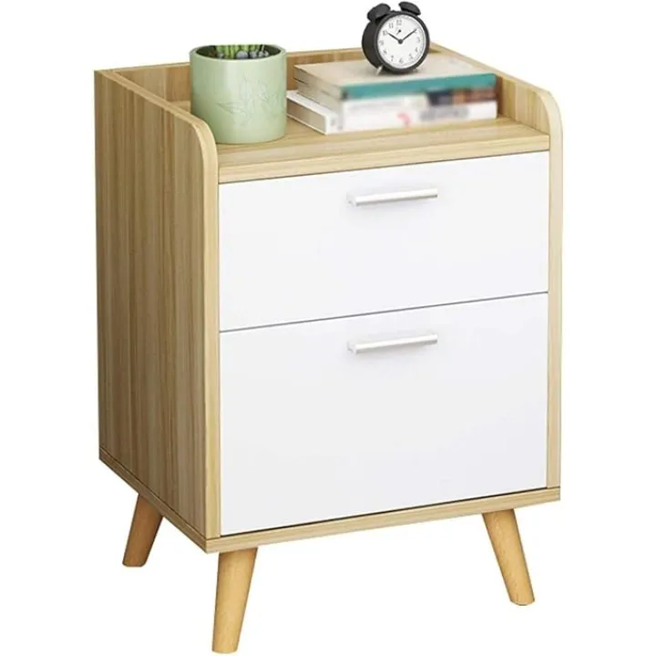 Multi-Layer Storage Save Space 2 Drawers Residential Bedroom Creative Storage 40X33X55CM Storage Box (Color : B) (A)