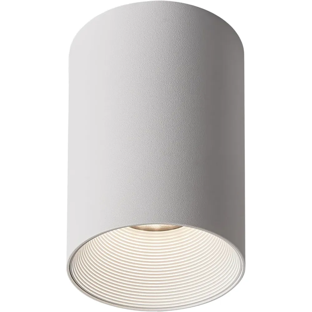 3.1" LED Ceiling Spotlight Indoor Dimmable Cylinder Downlight 7W 3000K Warm Light CRI 97 White Aluminum Spot Light for Hallway Corridor Gallery Display Kitchen Living Room Dining Room Bedroom