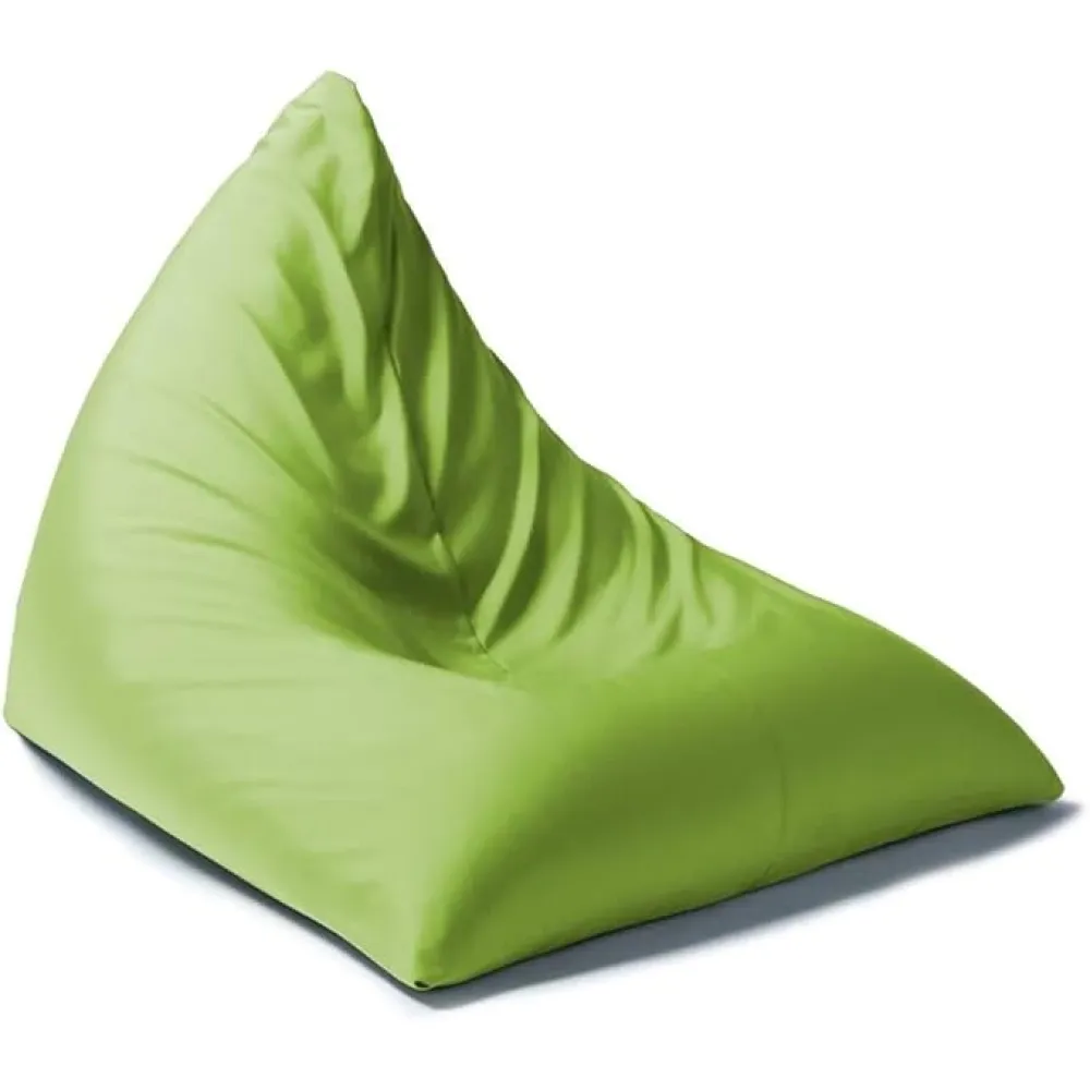 Green Patio Outdoor Bean Bag Chair, Size: 46" L X 40" W X 28" H | Fade UV & Weather Resistant Removable Cover with Childproof Zipper & Polystyrene Bead Filling