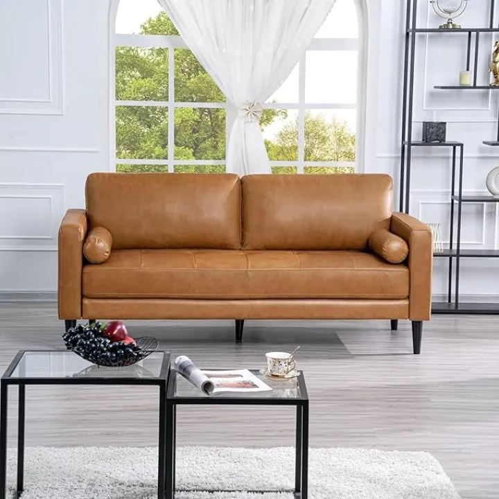 Naomi Home Marisa Chair, Loveseat, and Sofa Tan/Sofa