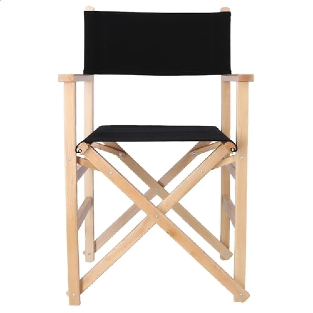 WELL HOME MOBILIARIO & DECORACIÓN Poltrona Dritta Pieghevole, Nero, 51x46x86