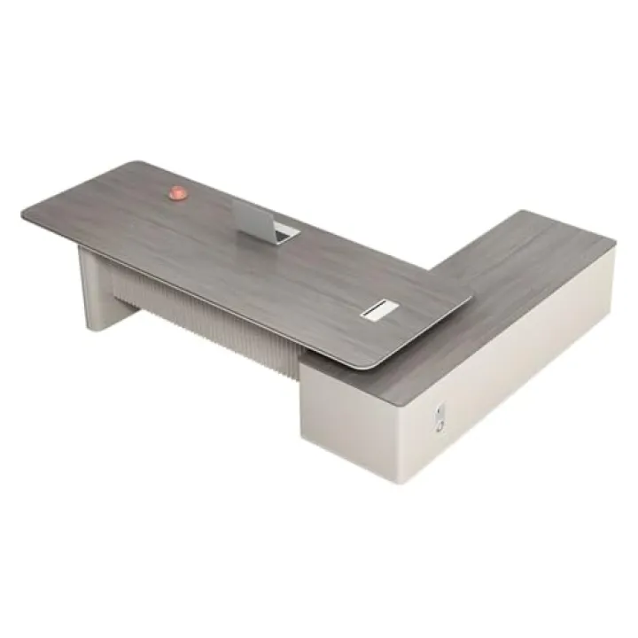 LAKIQ L Shape Executive Desk with File Cabinet Storage Modern Office Desk Wood Rectangular Desktop Computer Desk Pedestal Home Office Desk-No Chairs(Left Hand Return,86.6" L x 70.9" W x 29.5" H)