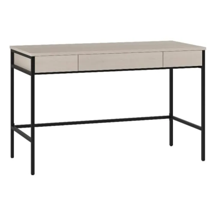 Henn&Hart 47.75" Alder White MDF/Metal Home Office