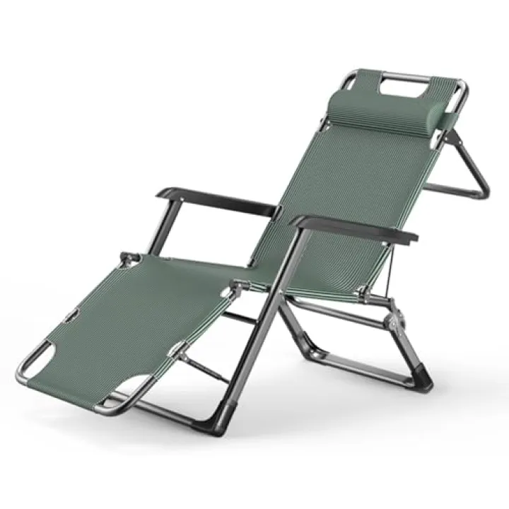 VIYOLI Sdraio Da Spiaggia Pieghevole Portatile sdraio Da Giardino sdraio Da Spiaggia sedia Camera Da Letto sedie Da Ufficio sdraio Da Spiaggia Viene Fornito Con Poggiatesta,capacità Di Carico 200 Kg