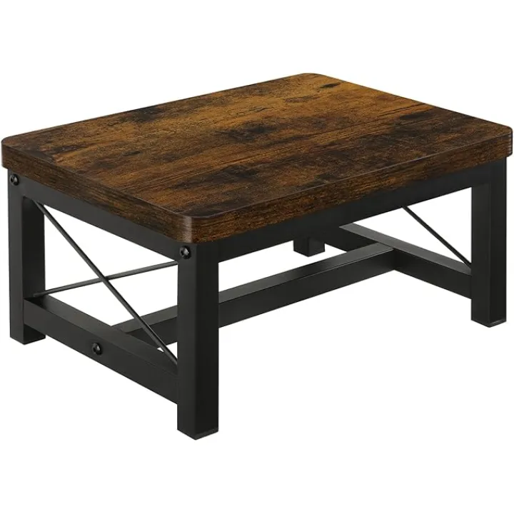 YINMIT Wooden Step Stool for Adults, Heavy Duty Step Stool for High Bed with Non-Slip Feet, Using for Bedroom, Living Room, Bathroom and Kitchen, Hold Up to 500 LBS