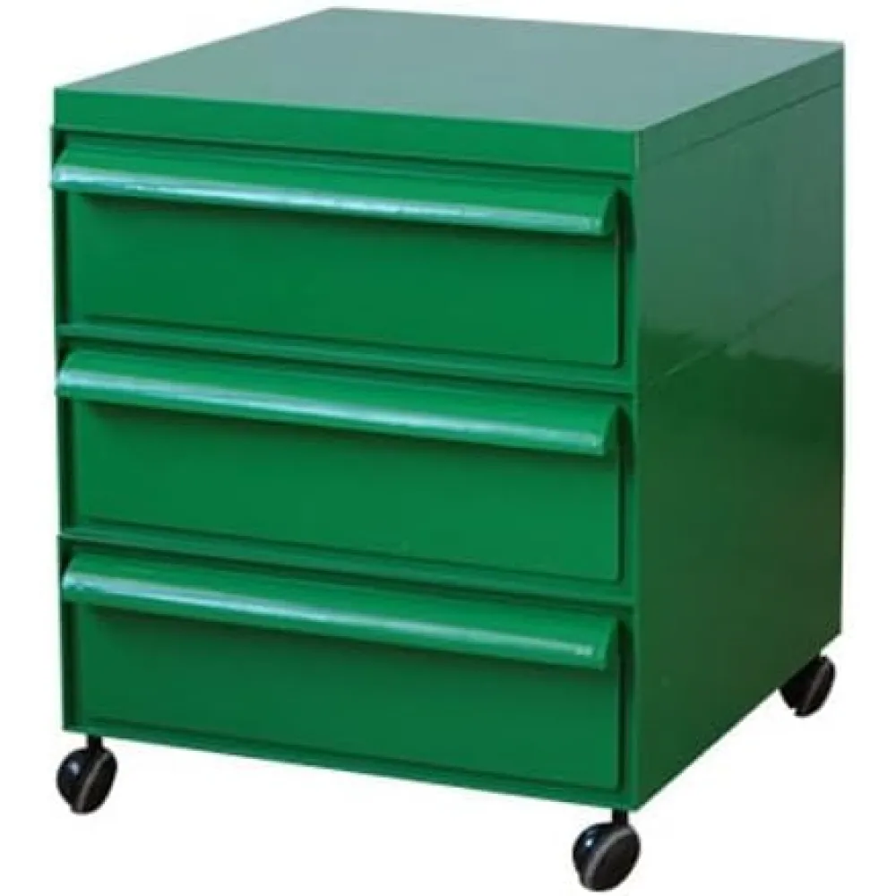 Nightstand Simple Bedside Table, Large Capacity, Three-Layer Drawer Storage Cabinet, Mobile Trolley, Bedroom Storage Cabinet Bedroom Furniture (Color : A, Size : Small)