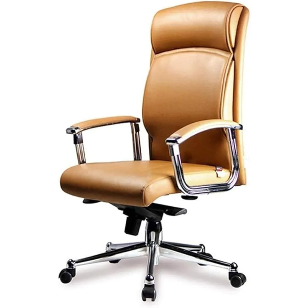 Executive Office Chair Swivel Chair High-Grade Business Chair Home Office Office Chair Ergonomic Design Lift Chair Leather Boss Chair Conference Chair Learning Chair (Color : Black)