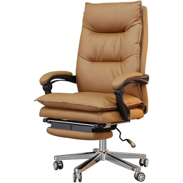 Home Office Chairs Computer Chair Home Boss Chair Leather Executive Chair Lunch Break Office Chair Reclining Massage Seat Swivel Chair Flat Lay Rest Soft