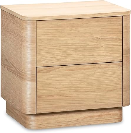 Moe's Home Collection Round Off Nightstand Wood Natural