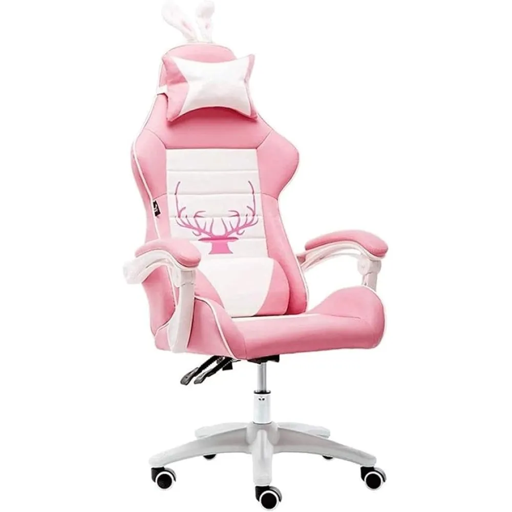 Chair, Office Chair, Adjustable Swivel Chair, Ergonomic Recliner with Armrests, Home Leisure Game Chair,