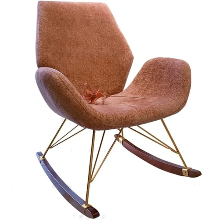 Rocking Chairs Modern Balcony Lazy Rocking Chair Recliner Home Nordic Adult Easy Chair Solid Wood Leisure Rocking Chair Sofa Living Room Furniture