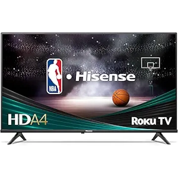 Hisense 32-Inch Class A4 Series HD 720p Smart Roku TV with Alexa Compatibility (32A4HNR) - Dolby Audio, Slim Bezel Design, Google Assistant