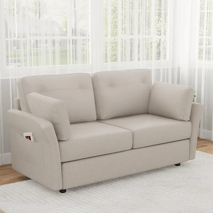 Novilla 57" Loveseat Sofa Small Couch for Living Room