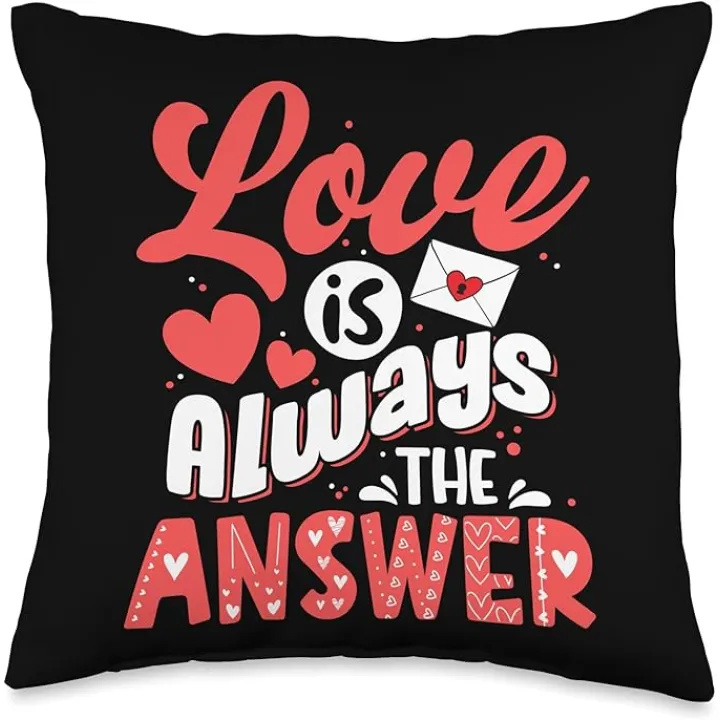 Love is always the answer Throw Pillow