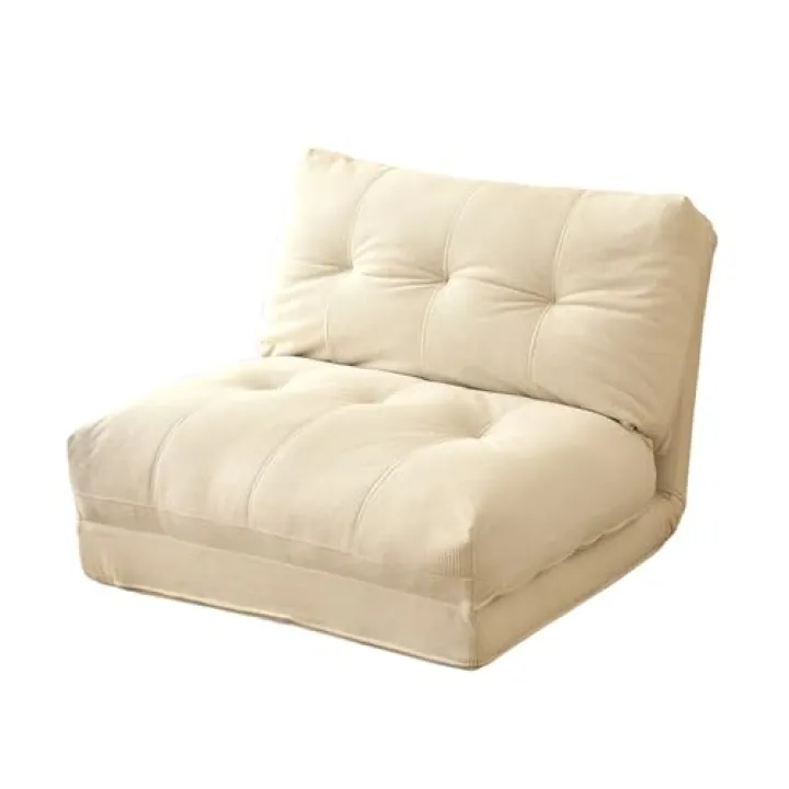 Lzyjck Divano Letto Lazy per Adulti Sedia Pieghevole da Pavimento Sedia da Salotto da Pavimento con Supporto per La Schiena Sedia Reclinabile Regolabile con 6 Posizioni per Leggere, Giocare, Meditare