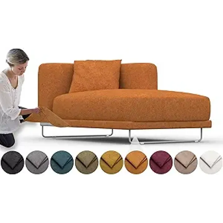 Cover for Tylosand Chaise Longue Right, Replacement Slipcover, Heavy Duty 5 pcs Cover, Soft Durable Washable Fabric, Easy to Clean & Replace (Crown - Amber)