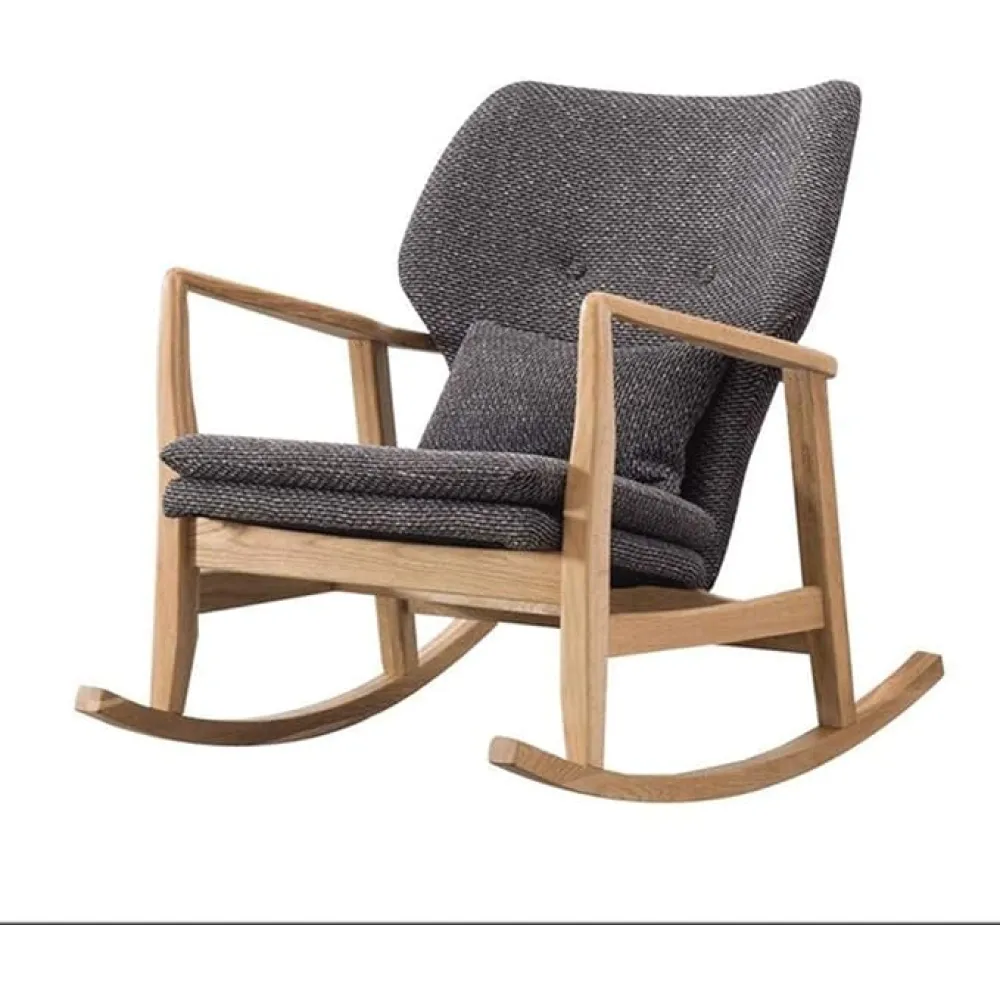 Adult Siesta Rocking Chair Rocking Chair - Armchair Backrest Lounge Chair Rocking Chair Patio Chairs Living Room Bedroom Balcony Garden Seat Chair,60x85x90cm