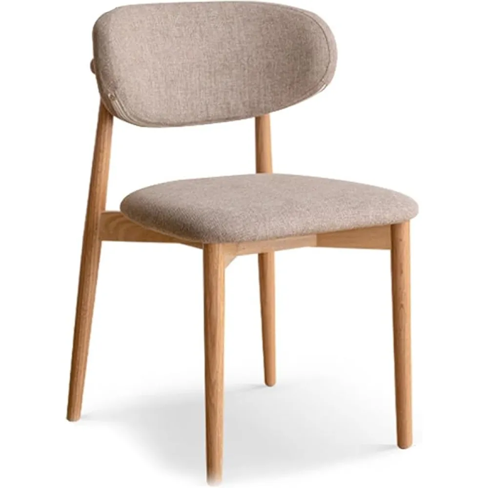 Computer Chair, Wooden Dining Chairs, Nordic Solid Wood Dining Chair, Kitchen Chairs with Padded Seat, Mid-Century Dining Room Chair Living Room Chairs A