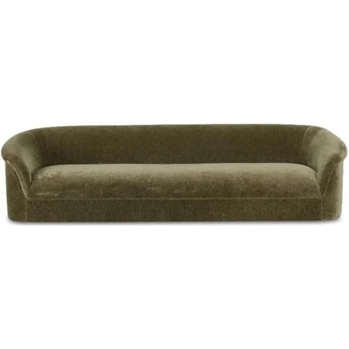 Moe's Home Collection Thora Sofa Dark Green Fabric Sofas