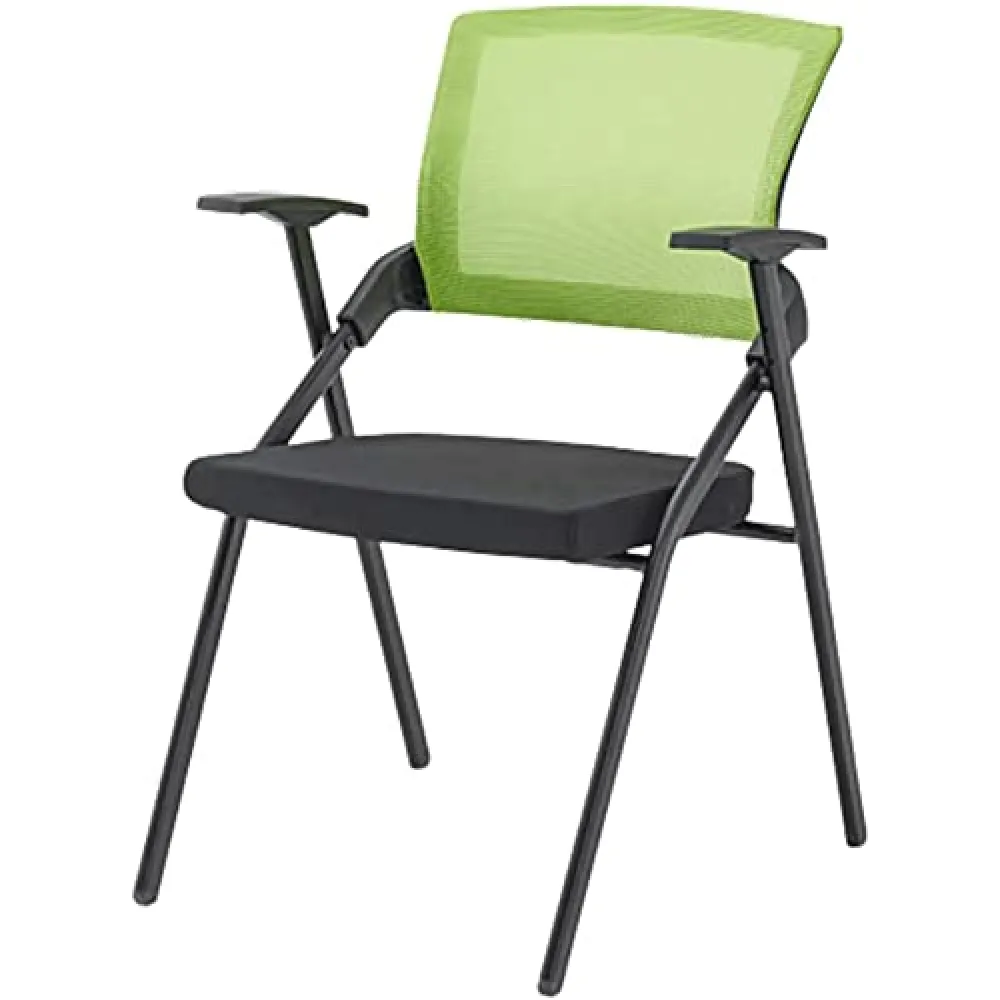 Sedia pieghevole con spugna ad alta resilienza, schienale ergonomico extra largo e design curvo bionico, braccioli morbidi e aerodinamici, uso interno