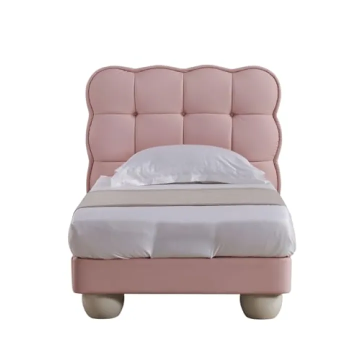 American Eagle B-D083-PNK-TW Modern Cute Princess Pink Twin Size Bed