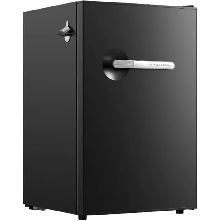 Frigidaire, 4.5 Cu. Ft. Retro Series Compact Refrigerator, Built-In Side Bottle Opener, Onyx