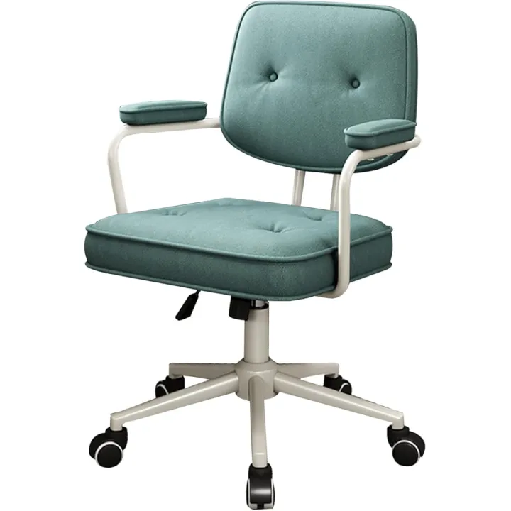 YANYO Chair Home Office Chair Tech Fabric Desk Chair Mid Back Arm Computer Chair,Adjustable Ergonomic Task Wheelchair Chair