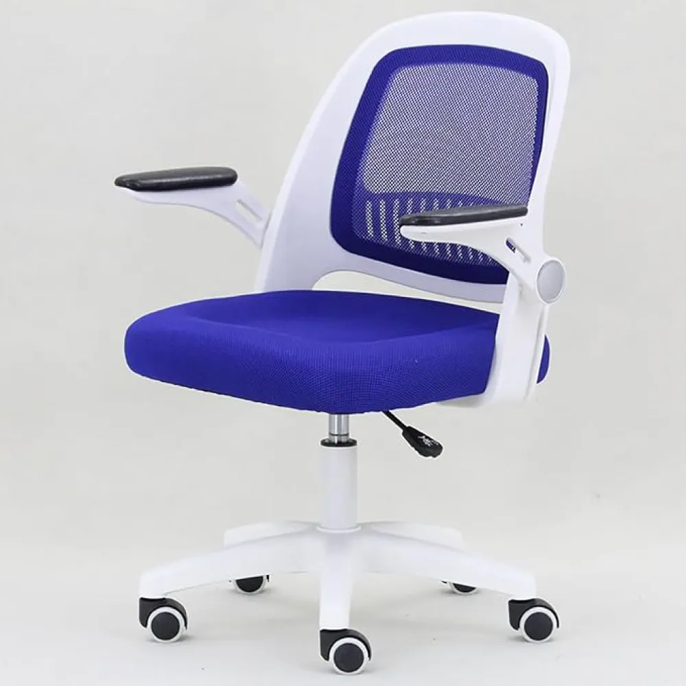 YANYO Office Chair, Office Chair Ergonomic Desk Chair with Lumbar Support, Swivel Task Computer Chair with Flip-Up Armrest, Breathable Mesh Chair for Home, Office Interesting Run Forward