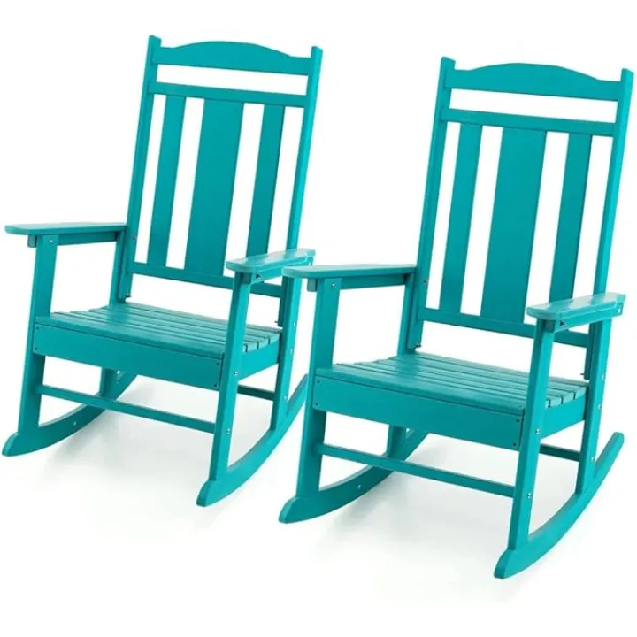 2 Piece Patio Rocker Rocker High Back