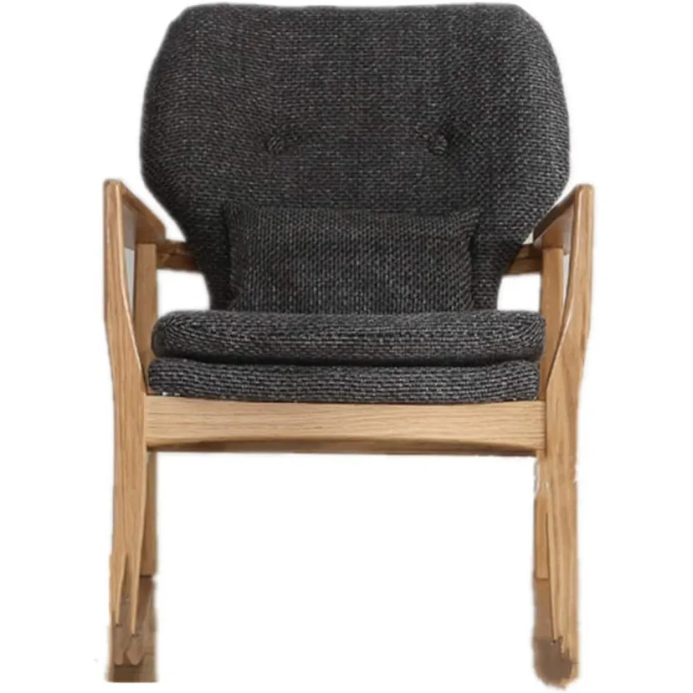 Rocking Chair Nordic Rocking Chair Simple Modern Lazy Fabric Sofa Chair Leisure Balcony Casual Adult Rocking Chair