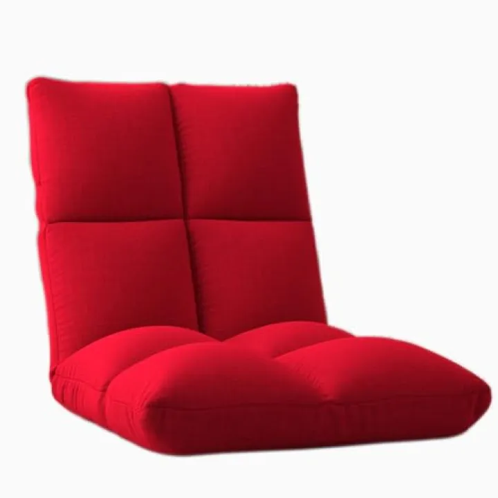 Generico Sedia da Pavimento Pieghevole, con Supporto per la Schiena Regolabile, Divano da Salotto, Divano Pigro Semi-Pieghevole per seminari di Meditazione, Lettura, Guardare la TV (Colore: Blu-A, di