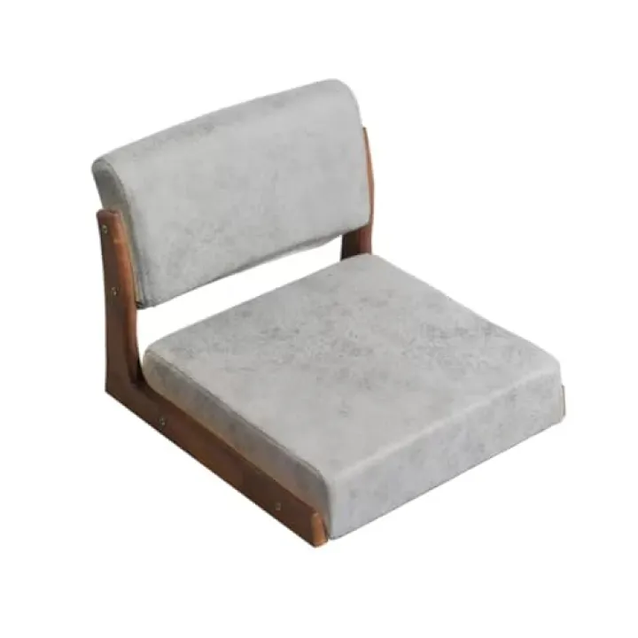 Sedia Tatami con Supporto per la Schiena, Sedia da Meditazione da Pavimento, Sedia Portatile in Stile Giapponese Senza Gambe, Divano Pigro in Legno, Sedia da Soggiorno con Balcone con Finest