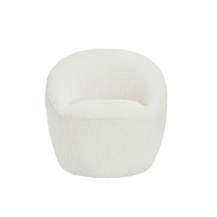 Cocoon - Sedia bianca morbida, curva e invitante