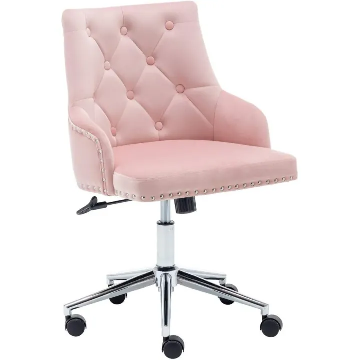 Ergonomic Office Chair Furniture Home High Back Office Chair Desk Chair Modern Velvet Desk Task Chair with Arms in Study Bedroom Leisure Backrest Furniture, Bedroom Study Swivel Chair,