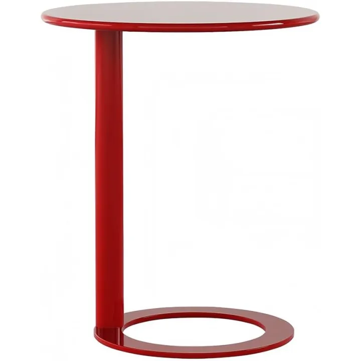 Modern C-Shaped Round Side Table for Living Room, Bedroom, and Office – Metal Coffee, and Bedside Table(Green,18.9 * 18.9 * 22.0in)