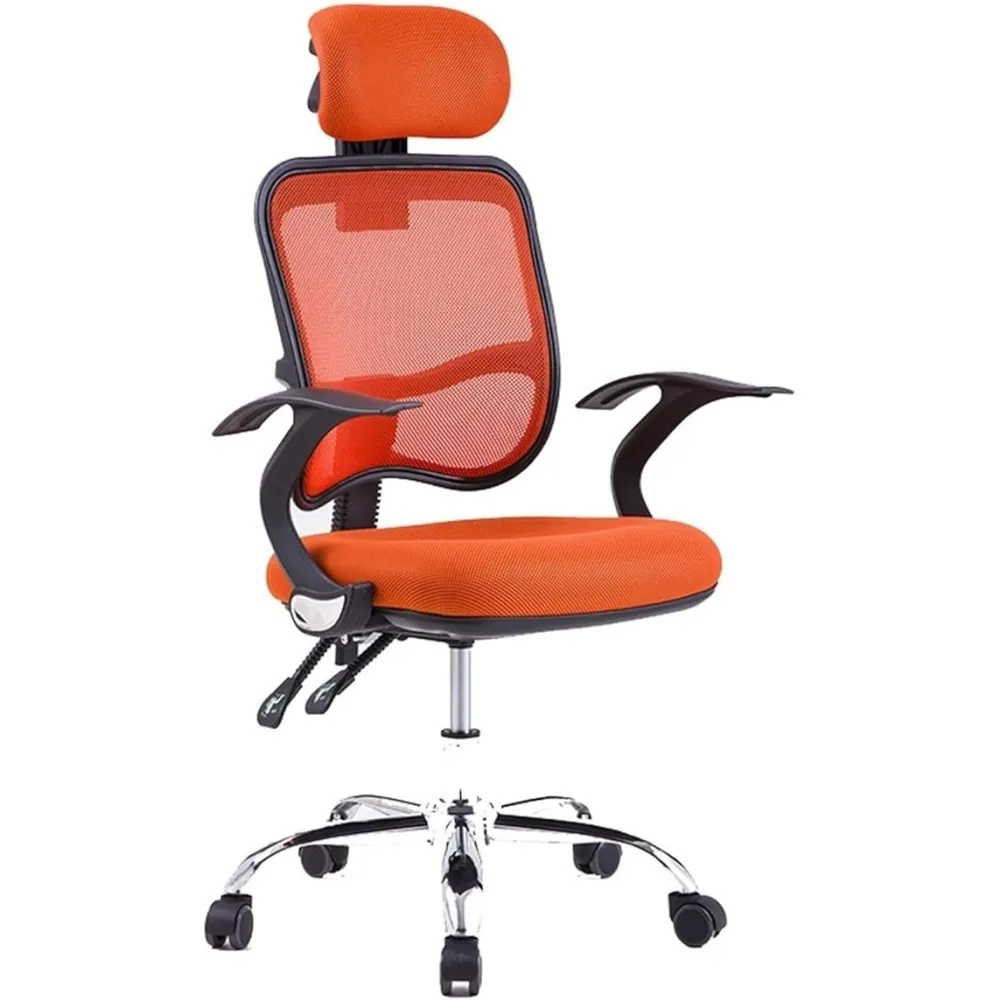Home Office Desk Chairs Swivel Chair Boss Chair Ergonomic Office Chair High Back Mesh Office Chair Computer Task Chair with Adjustable Headrest