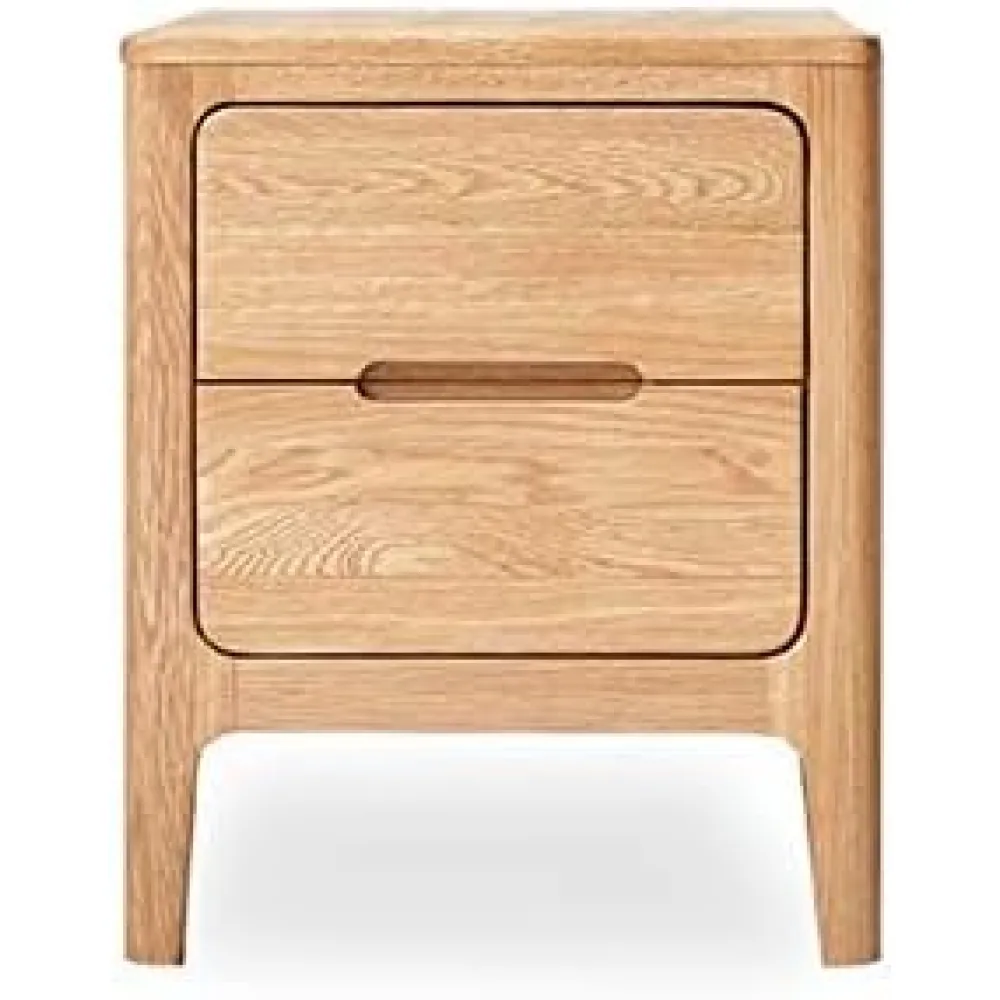 All Solid Wood Bedside Table, Minimalist Bedroom Minimalist Storage Cabinet