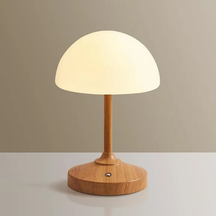 Mushroom Lamp Table Lamp for Bedroom,Desk Cordless Shower Lamps Waterproof,Outdoor Rechargeable Battery Operated Touch Bedside Lamps for Night Stands, 5000mAh LED Night Light for Living Room