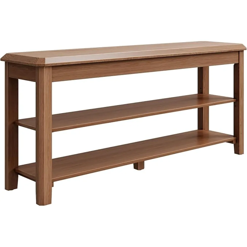 Shoe Rack for Front Door Entrance, Solid Wood Shoe Bench for Closet, Holds Up to 550lbs, Shoe Rack Bench for Entryway, Mudroom, Hallway