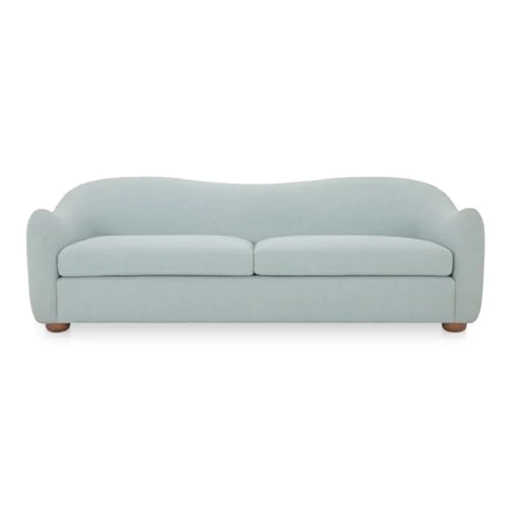 Moe's Home Collection Bria Sofa Fabric Blue