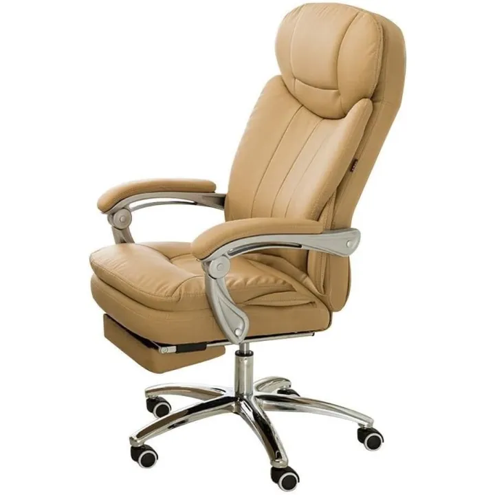 High-Back Swivel Gaming Chair with Footrest, PU Leather Desk Chair, Ergonomic Office Executive Chair with Headrest and Lumbar Support, 330 lbs Capacity