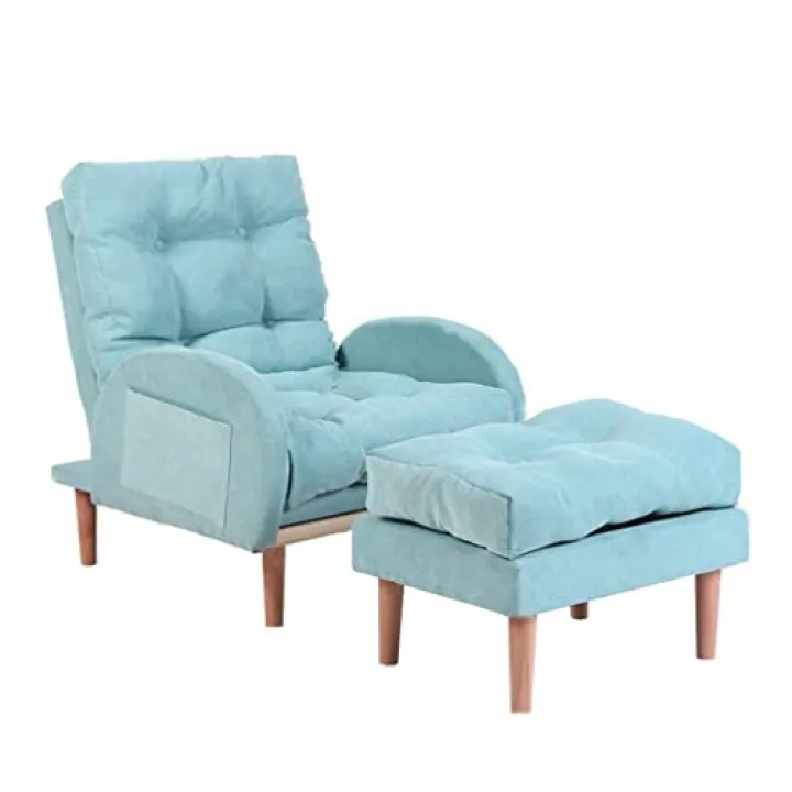 XAUBXYVR Poltrona reclinabile Regolabile con poggiapiedi, Poltrona reclinabile in 3 Posizioni per Soggiorno e Camera da Letto, Supporta 150 kg