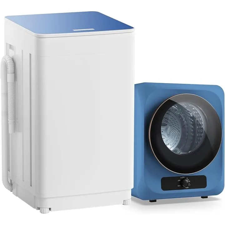 Auertech Portable Washer and Dryer Combo Set, 18 lbs Fully Automatic Washing Machine, 10 lbs Portable Dryers, Compact Washer and Dryer for Apartment, RV, Dorm